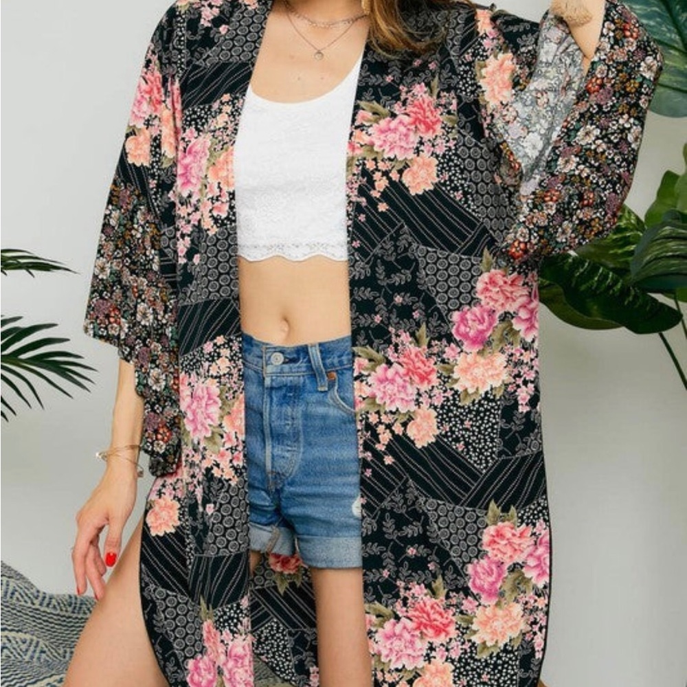 **New** Floral Print Kimono Cardigan
